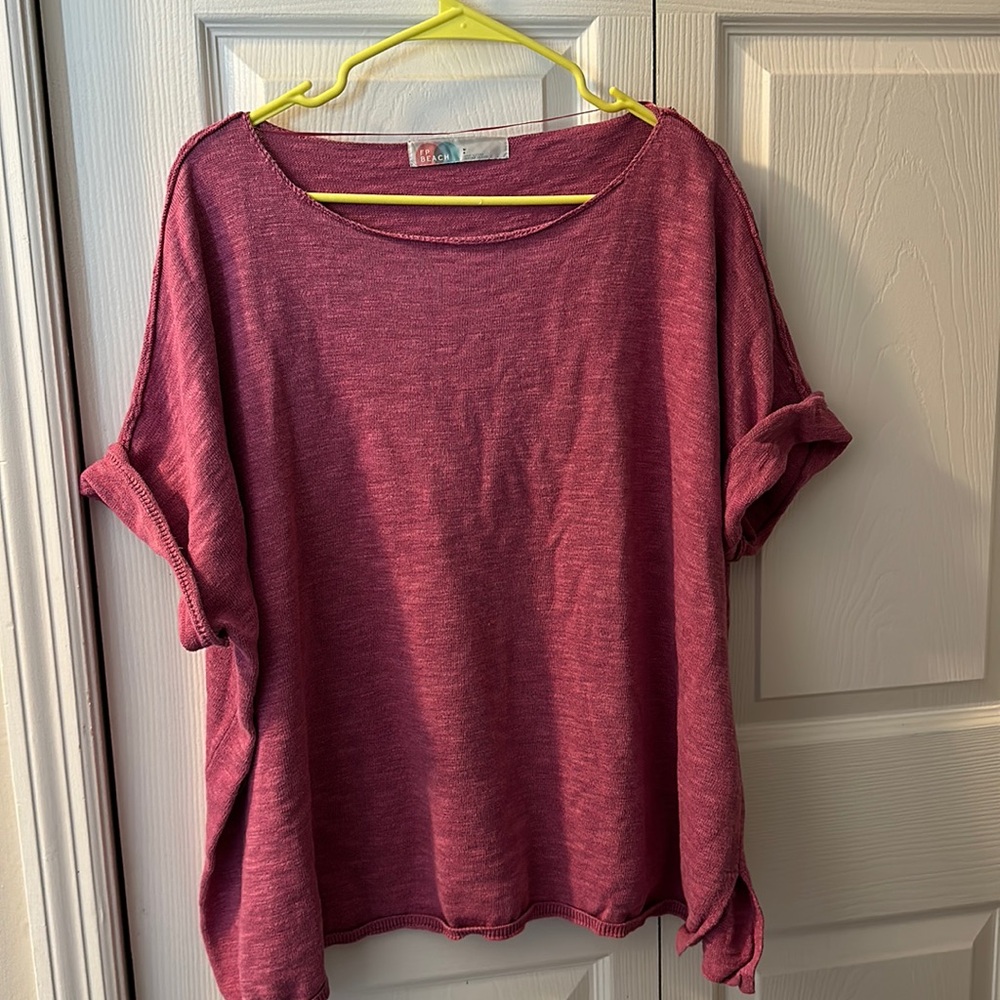 Free People Beach - Winnie Sweater Top purple